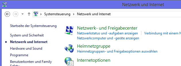 Netzwerk und Internet